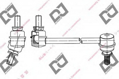 DJ PARTS dl1347 -  Тяга / стойка, стабилизатор